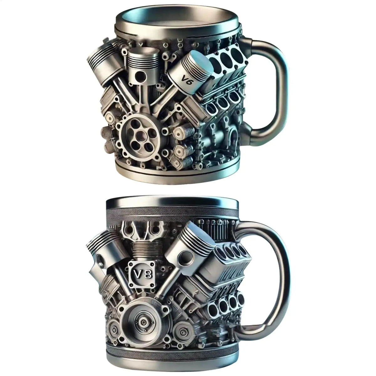 Engine-Themed Stainless Steel Coffee Mug with Handle Insulated Coffee Mug Axl