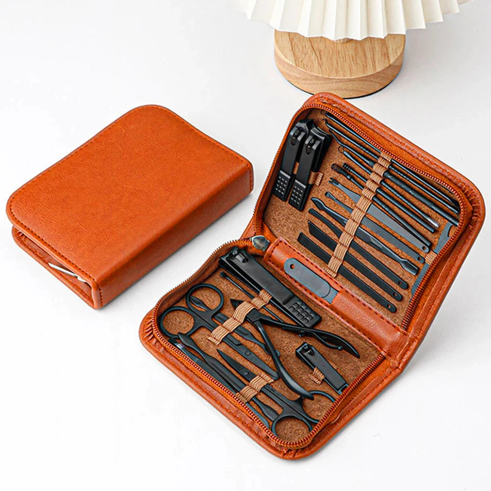 26-Piece Stainless Steel Nail Clipper Set – Portable Nail Art Kit Nail Clipper Set Axl 26pcs