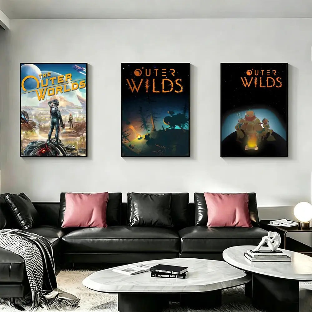 The Outer Worlds Game Poster – HD Waterproof Wall Art Decor Wall Art Poster Axl