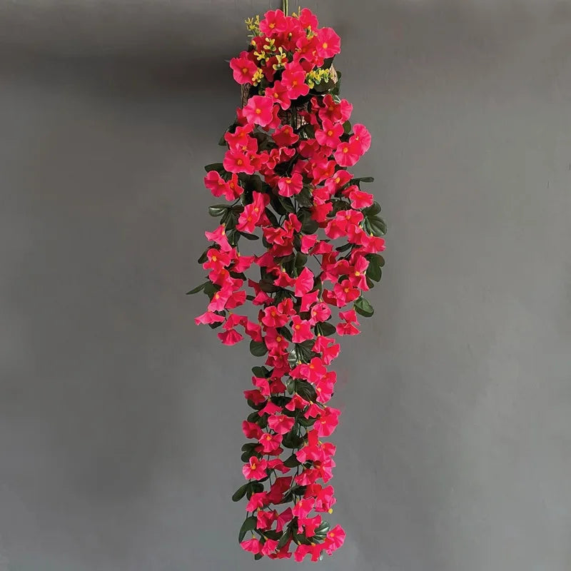 Silk Morning Glory Artificial Wall Hanging Flower Bouquet 85cm Artificial Flower Bouquet Axl 06