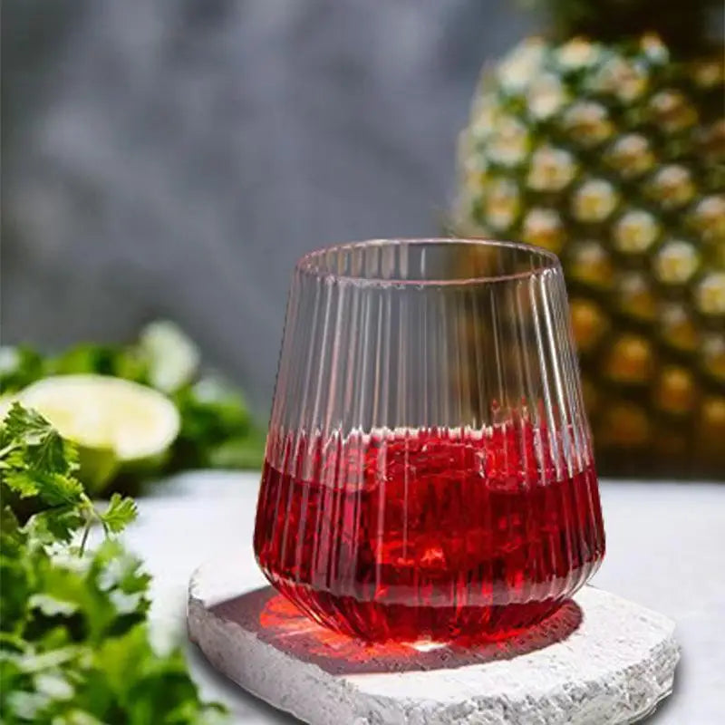 Plastic Hexagonal Gold Rim Wine Glass – Shatterproof & Clear Plastic Wine Glass Axl