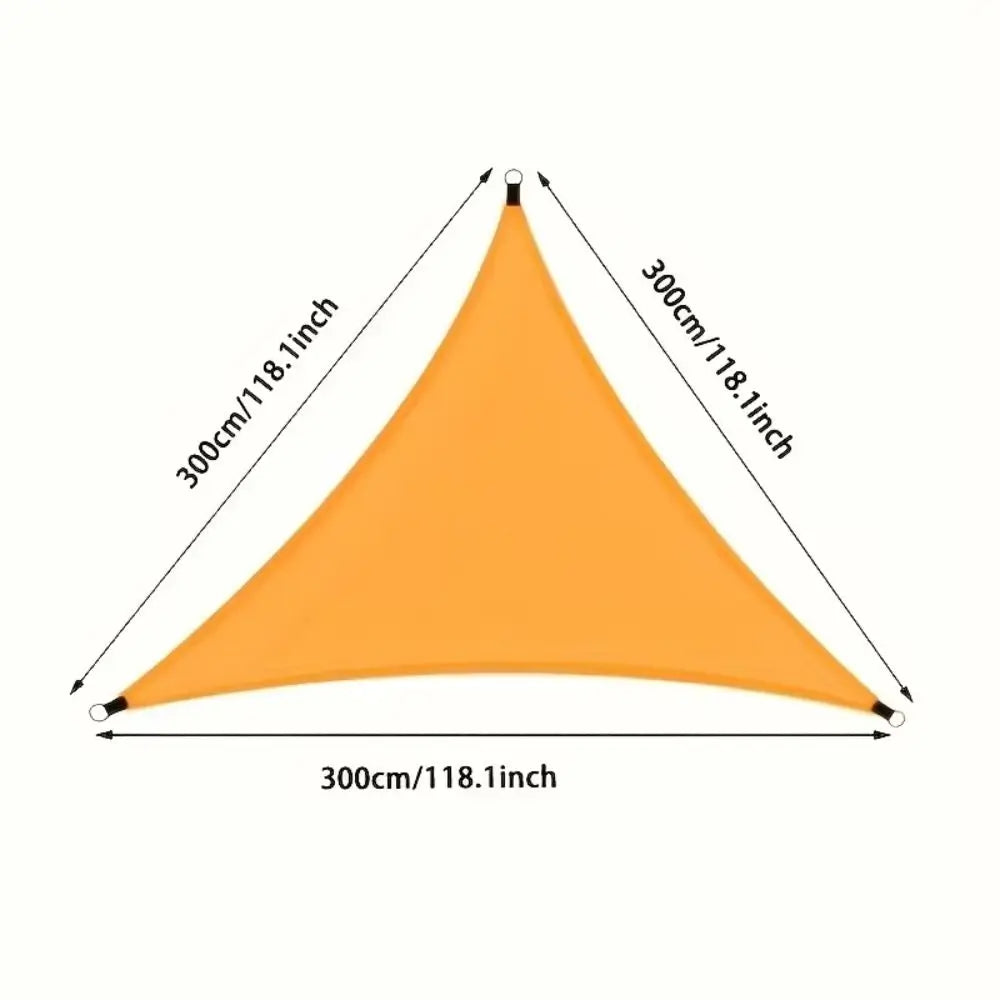 Triangle Shade Sail 3x3x3M – 98% UV Block Outdoor Canopy Outdoor Shade Sail Axl
