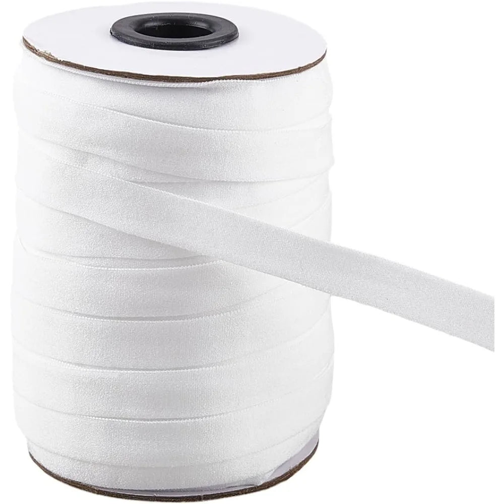 Polyester Elastic Band 11mm x 36 Yards White Sewing Ribbon Roll Sewing Elastic Band Axl AECH04-17612