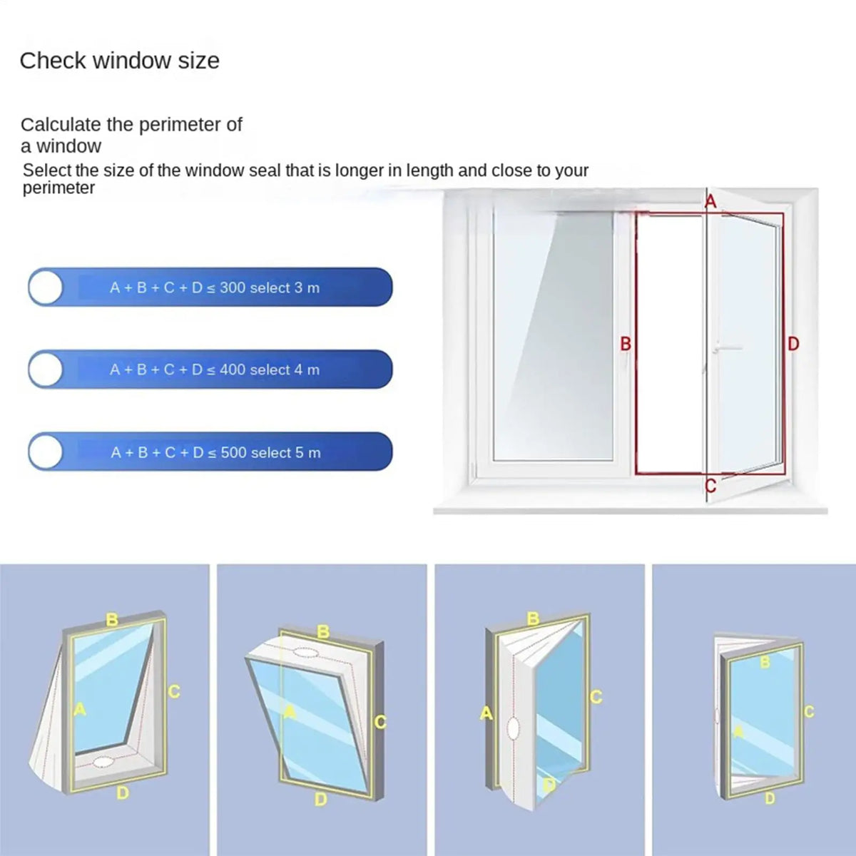 Portable AC Window Seal Kit – Weather Stripping & Insulation AC Window Seal Axl