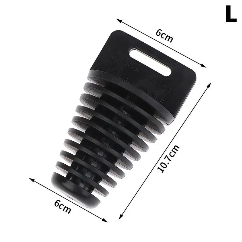 Universal Motorcycle Exhaust Wash Plug – Silicone Pipe Protector Exhaust Pipe Plug Axl L Black Muffler
