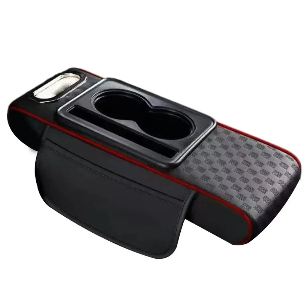 Car Armrest Cushion with Cup Holder & Tissue Pocket | Universal Car Armrest Cushion Axl H