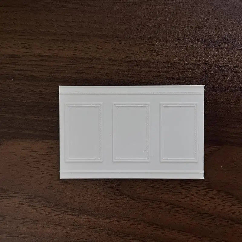 1:12 Dollhouse Wall Panel – Miniature Wainscoting Skirting Dollhouse Accessory Axl A3