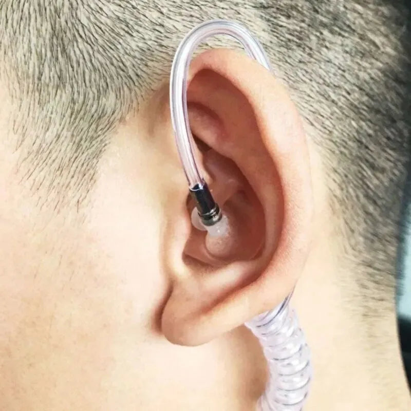 Soft Silicone Ear Mold – 2-Way Radio Acoustic Coil Tube Kit Radio Earpiece Kit Axl