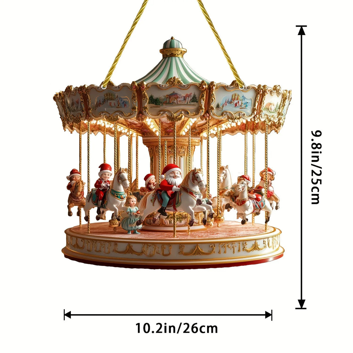Large Acrylic Christmas Ornaments – Sun Light Catcher Pendants Christmas Ornament Axl B