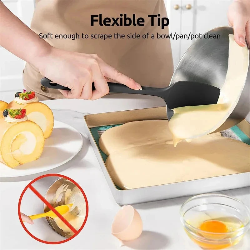 4-Piece Silicone Spatula Set – Heat Resistant Kitchen Utensils Silicone Spatula Set Axl