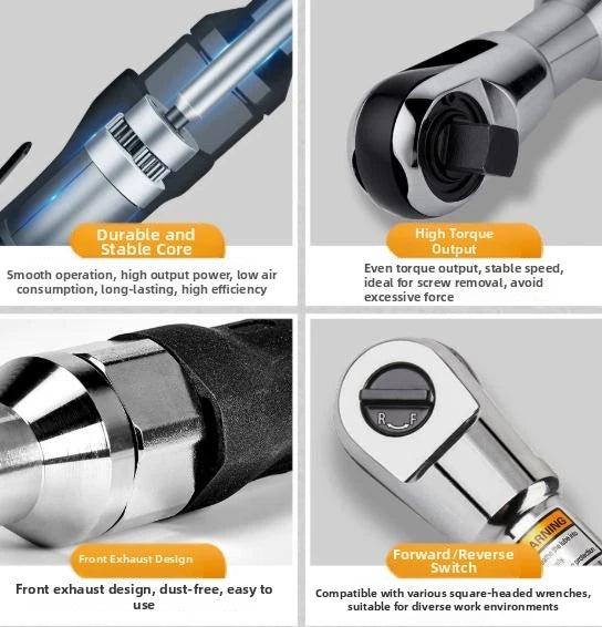 Pneumatic Air Ratchet Wrench 1/2" Drive 90NM | Adjustable Torque Pneumatic Air Ratchet Axl China Mainland