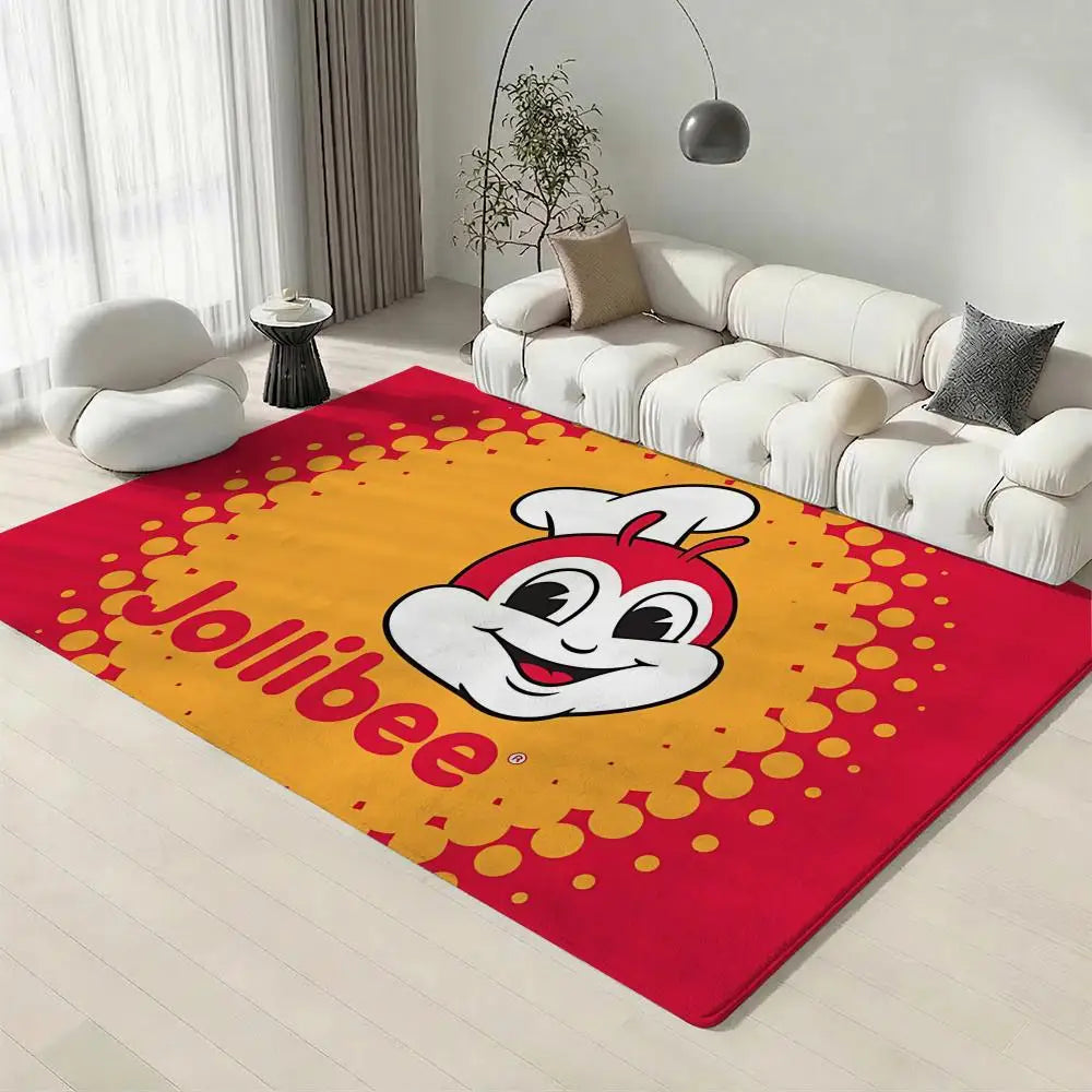 Fast Food Flannel Floor Mat – Non-Slip Soft Indoor Rug Flannel Floor Mat Axl