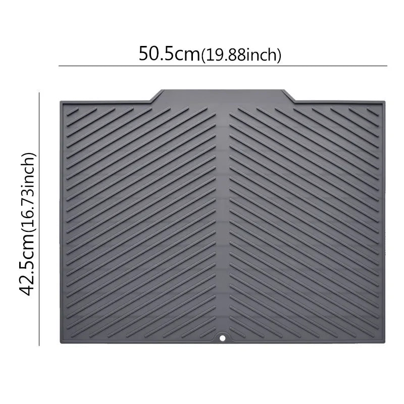 Silicone Draining Board Mat – Folding Drying Pad S/M/L Silicone Drying Mat Axl L 1PCS