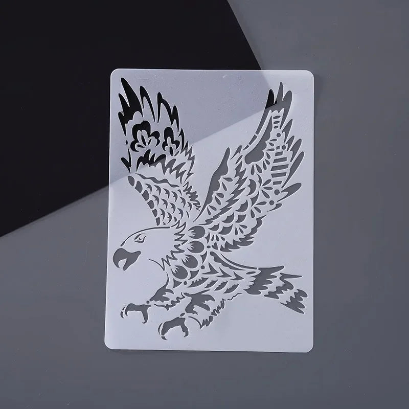 DIY Animal Stencils – Drawing Templates for Painting & Decor Art Stencil Set Axl eagle