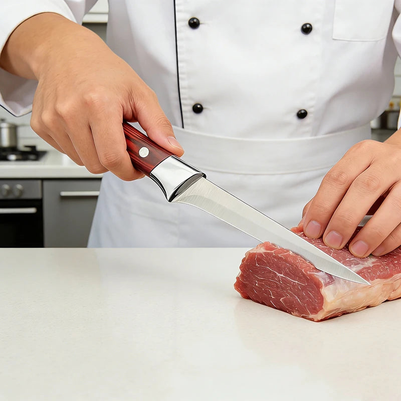 Stainless Steel Boning Knife with Sheath | Sharp Chef Knife Boning Knife Axl