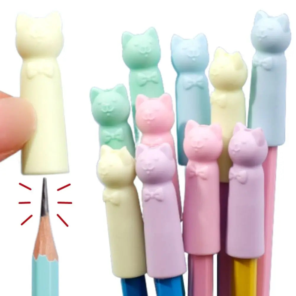 10-Pack Cartoon Pencil Cap Erasers & Extenders – Kids Gift Pencil Cap Erasers Axl