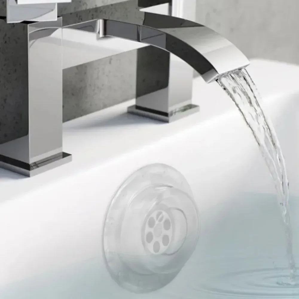 PVC Bathtub Overflow Drain Cover – Deep Bath Water Extender Overflow Drain Cover Axl