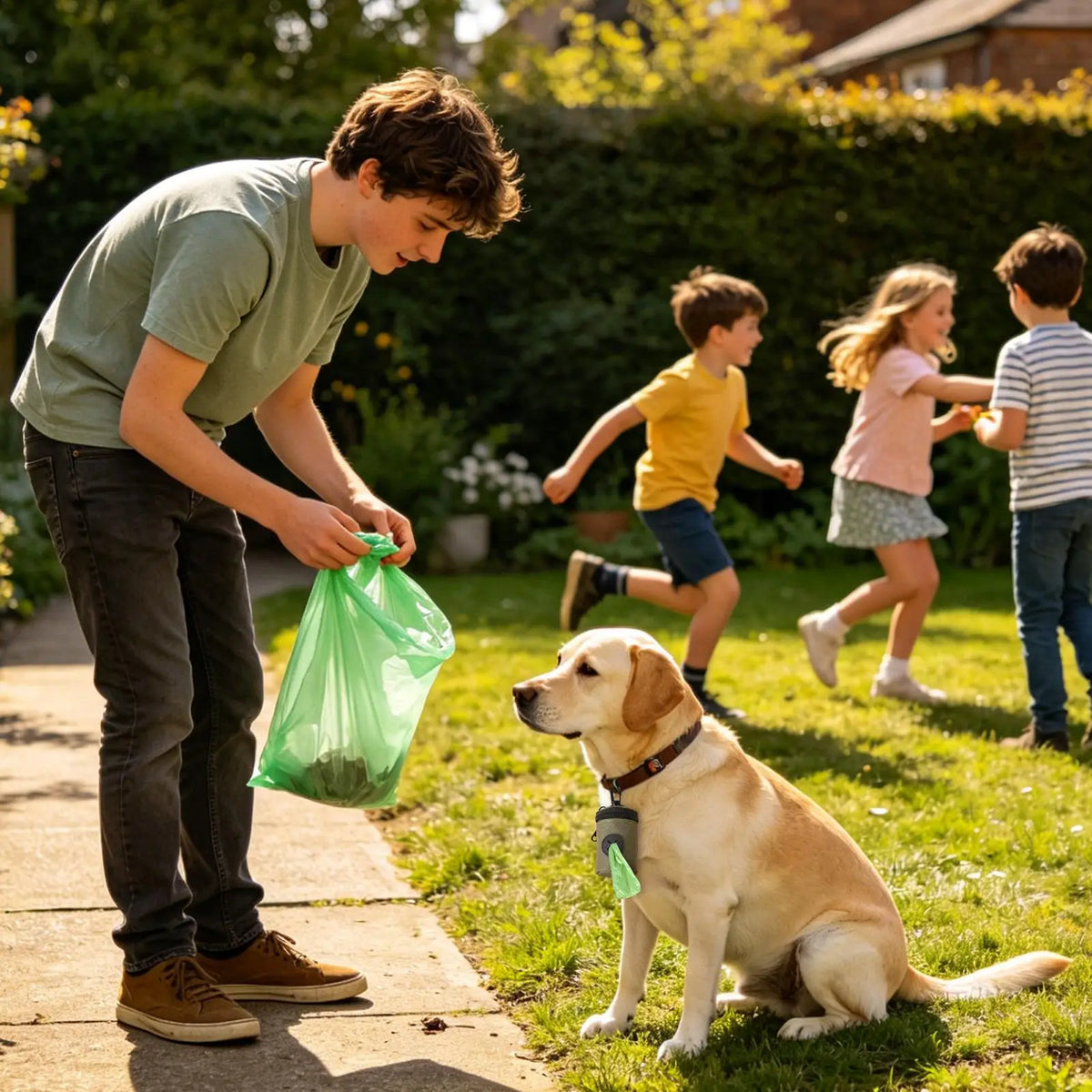 Dog Poop Bag Holder – Portable Waste Bag Dispenser Pouch Pet Waste Bag Holder Axl Green