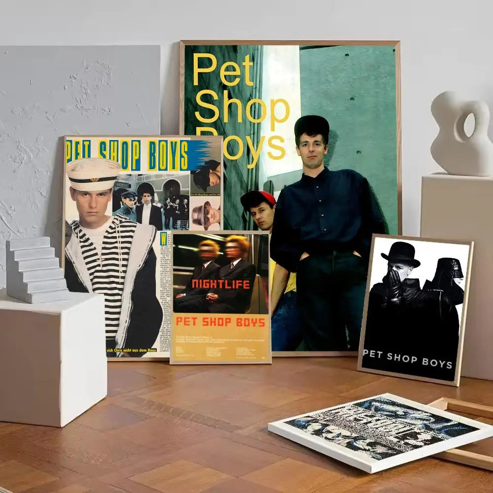 Pet Shop Boys Poster Removable Wall Sticker – HD Music Decal Music Wall Poster Axl