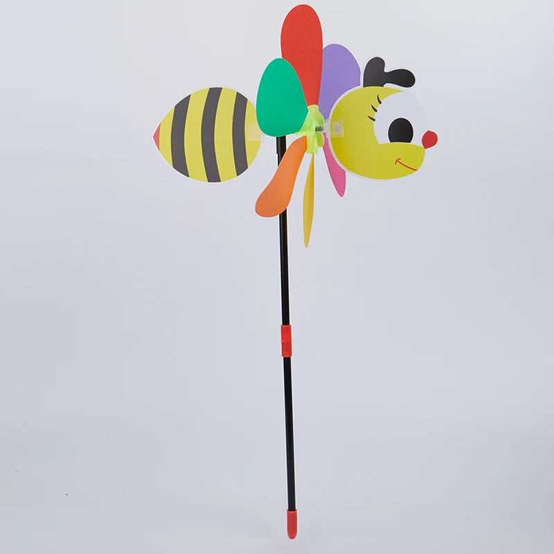 3D Bee Wind Spinner Whirligig – Garden & Yard Decor Garden Wind Spinner Axl