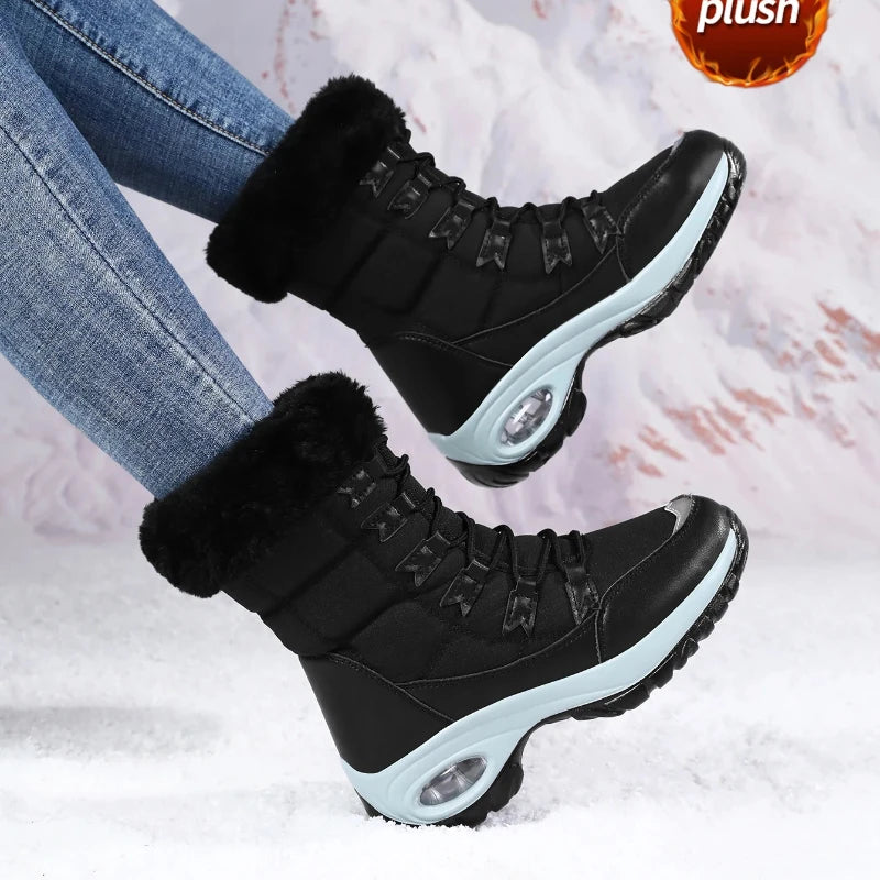 Women's Waterproof Winter Snow Boots – Warm Plush Non-Slip Women's Snow Boots Axl