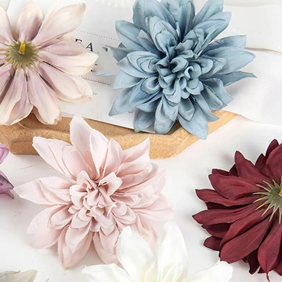 Silk Artificial Rose Flower Heads 5/10 Pcs – Wedding & Home Decor Artificial Flower Heads Axl