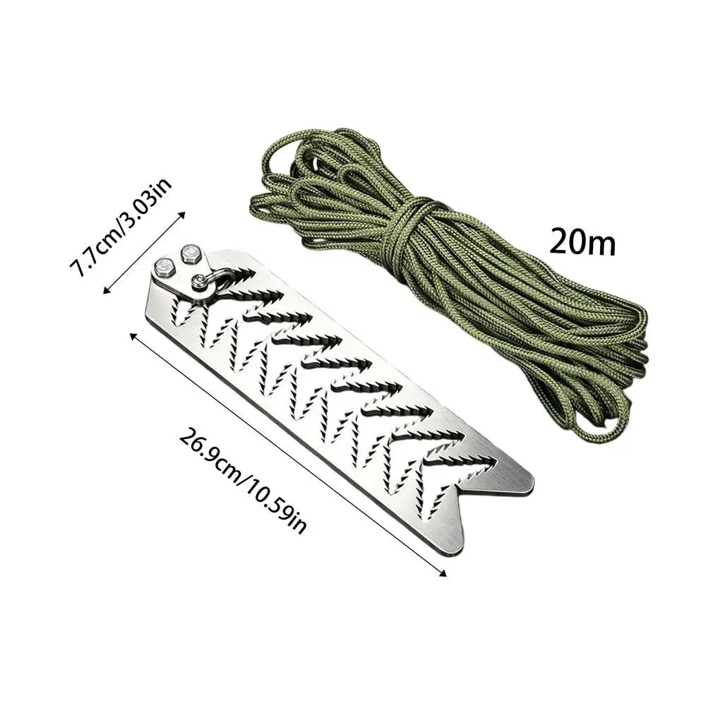 Foldable Pond Grass Cutter & Aquatic Weed Rake with 20m Rope Aquatic Weed Cutter Axl 1pcs