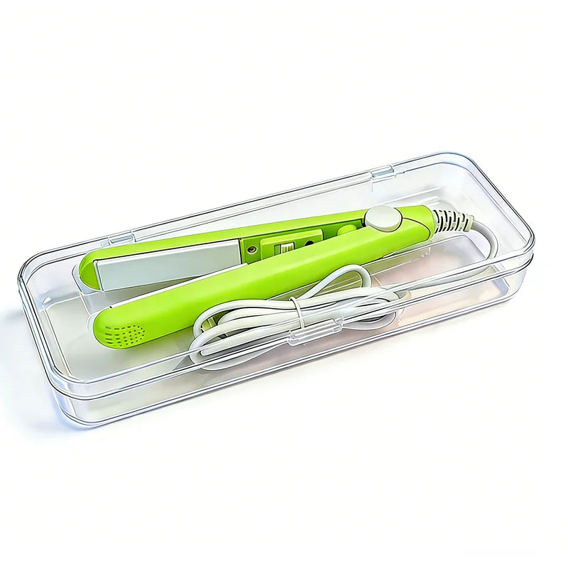 3-in-1 Mini Ceramic Hair Straightener & Curling Iron | Flat Iron Hair Straightener Iron Axl Chic Green Box EU