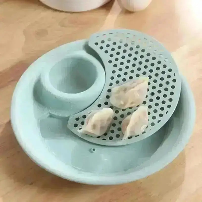 Double Layer Dumpling Drain Plate – Fruit & Veggie Draining Tray Kitchen Drain Tray Axl