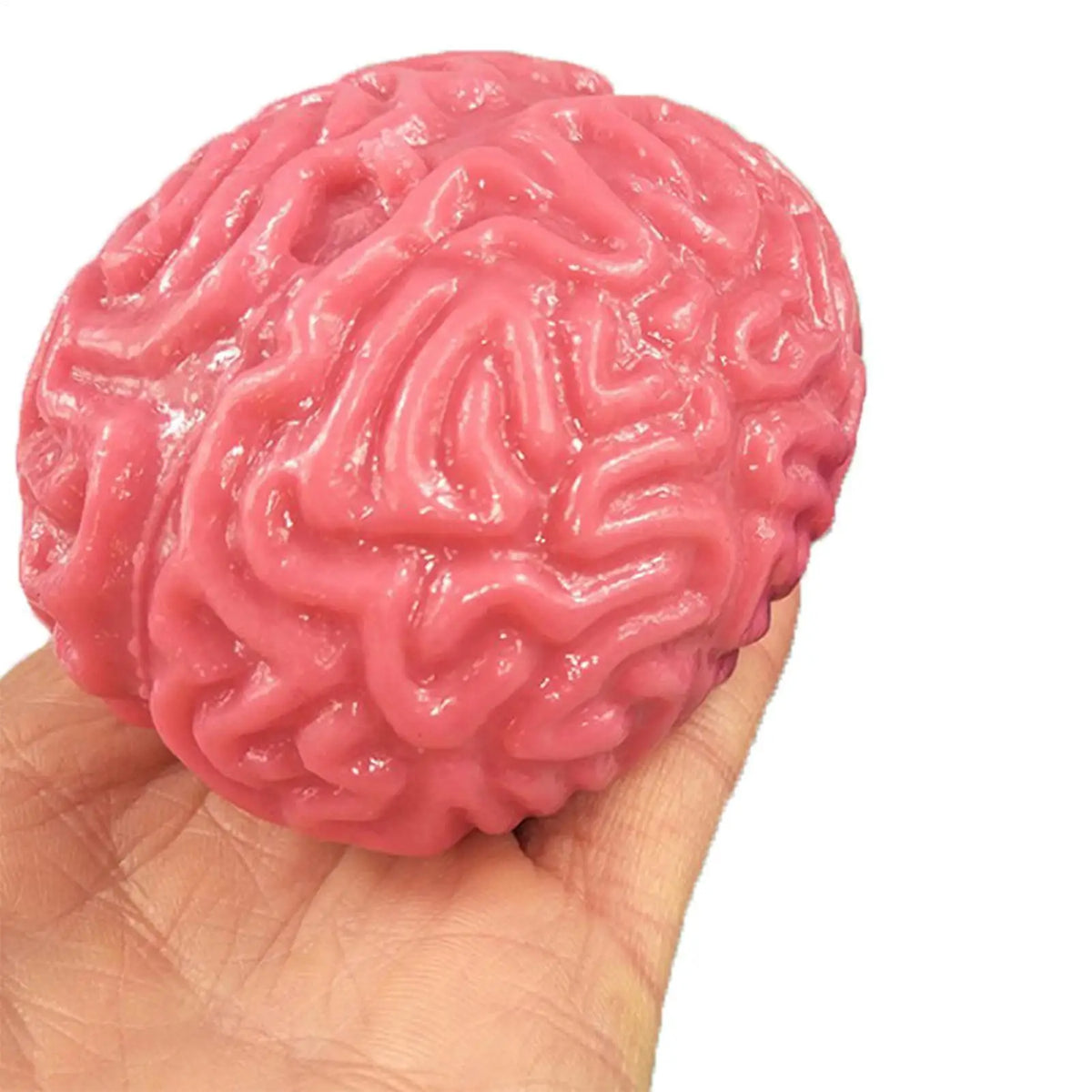 Realistic Brain Squeeze Ball – Halloween Stress Toy & Prop Halloween Novelty Toy Axl