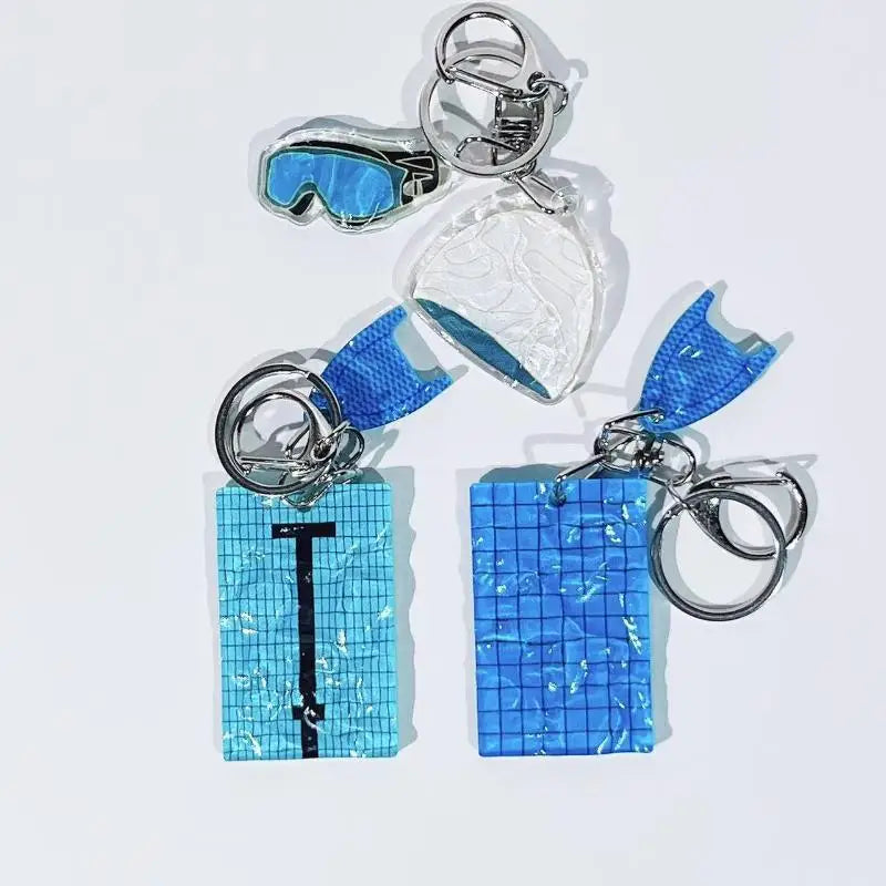 Swimming Hat Keychain – Swimmer Gift & Pool Bag Charm Novelty Keychain Axl