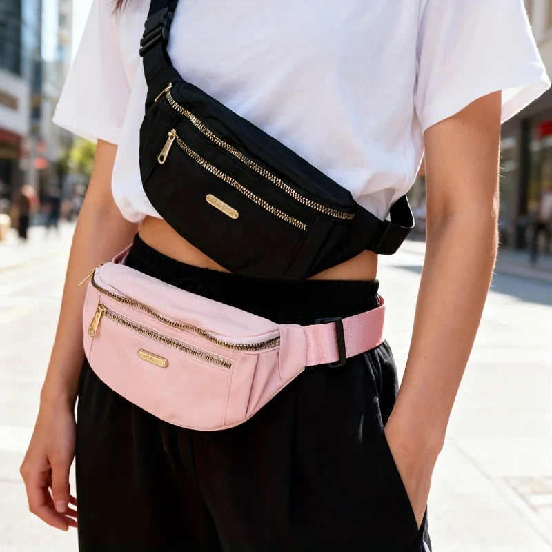 Women's Oxford Crossbody Waist Bag – Adjustable Sports Fanny Pack Crossbody Waist Bag Axl