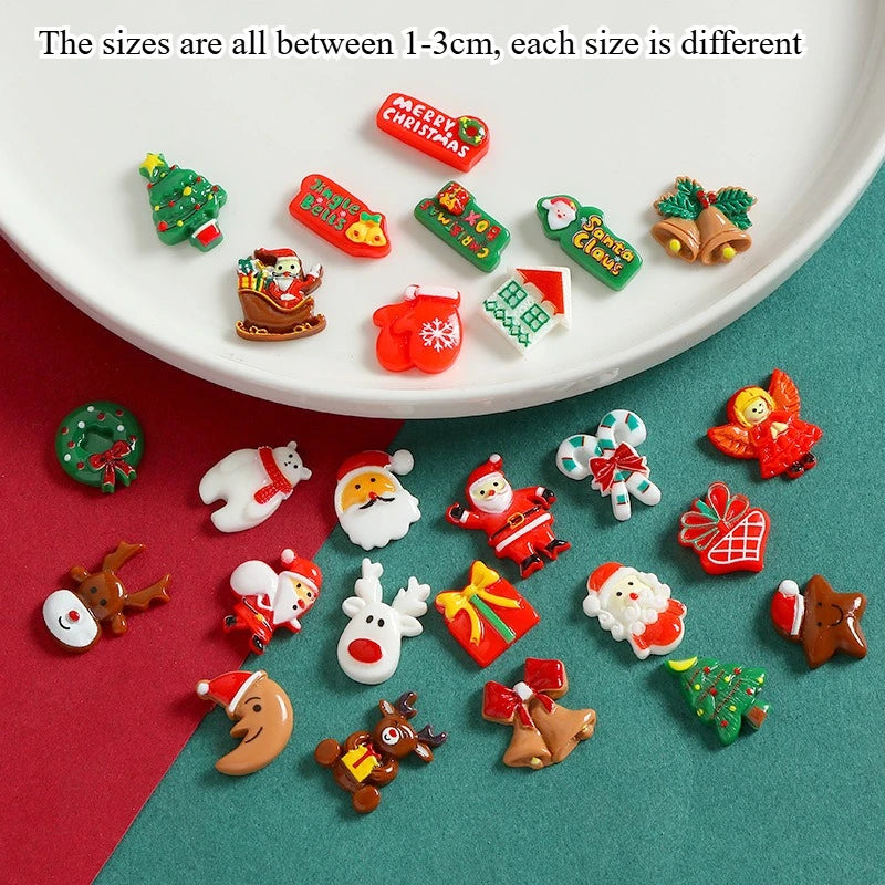 Mixed Resin Christmas Fridge Magnets – Santa, Snowman & Tree Christmas Fridge Magnets Axl