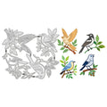 Bird & Tree Branch Cutting Dies – 3D Embossing Stencils 5-Pc Set Craft Cutting Dies Axl AECH04-19294