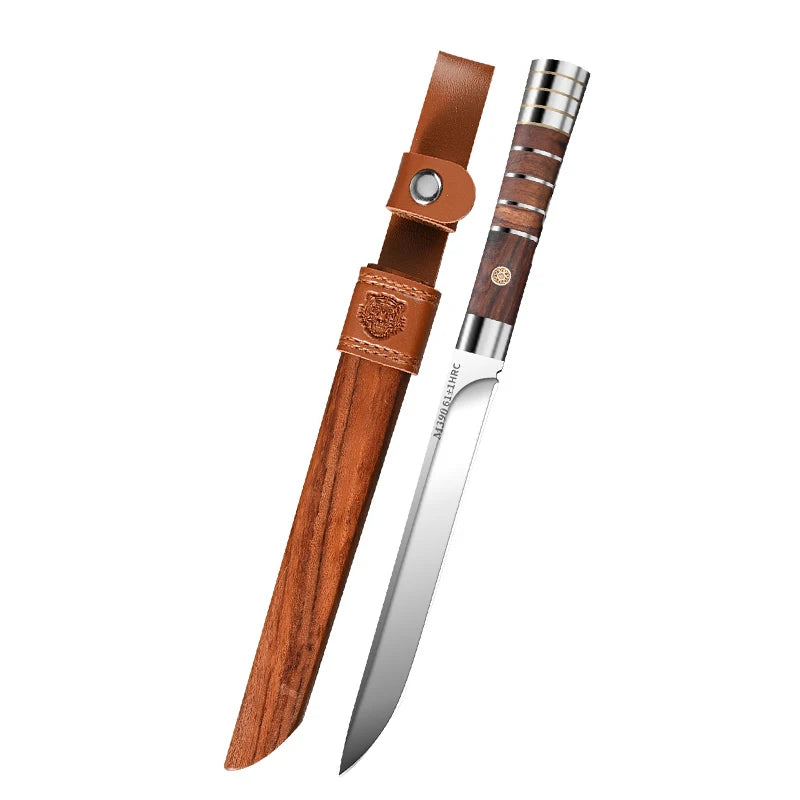 Professional Stainless Steel Paring Knife with Leather Sheath Paring Knife Axl 1pcs B