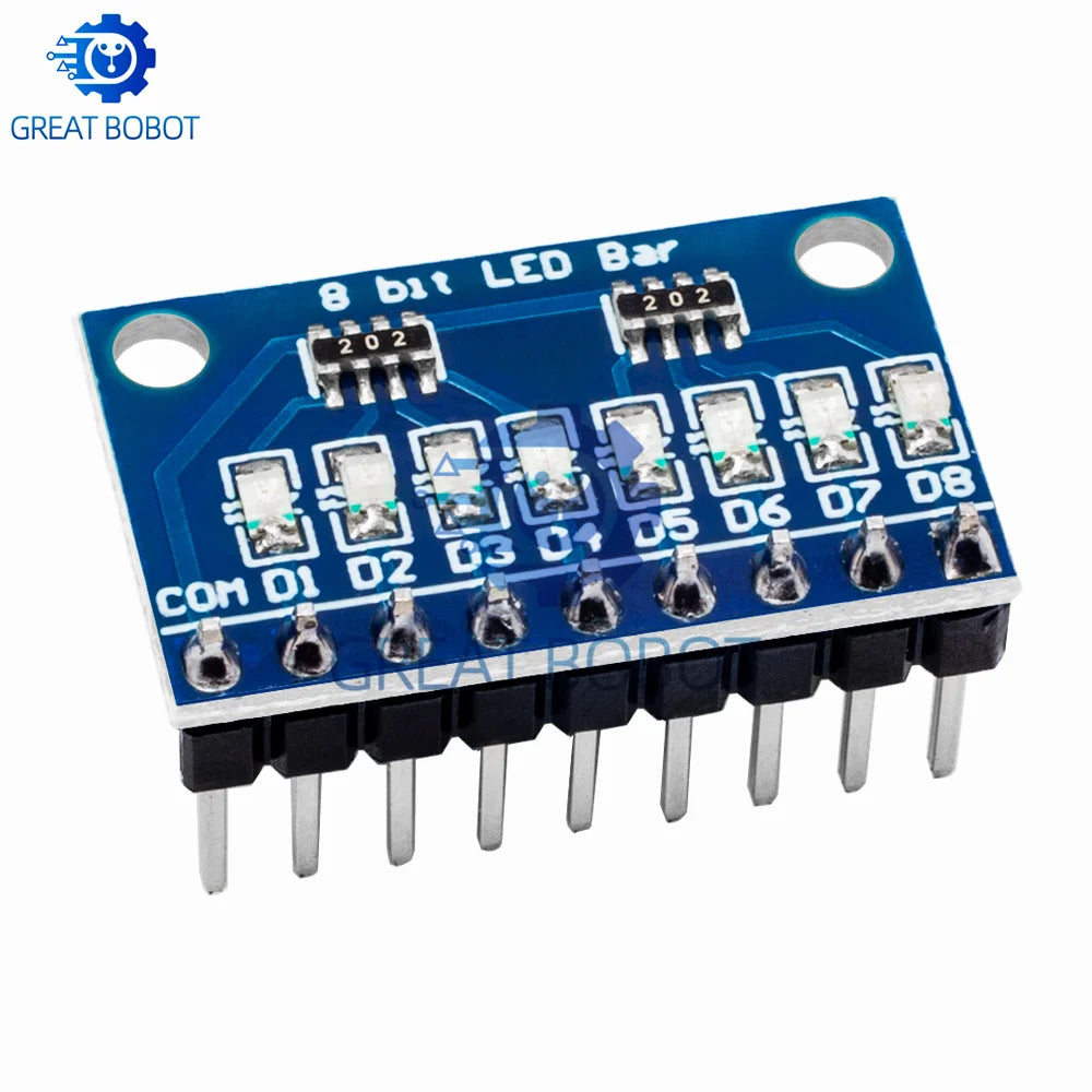 8-Bit LED Indicator Module 3–24V | Arduino UNO MEGA2560 Kit LED Indicator Module Axl