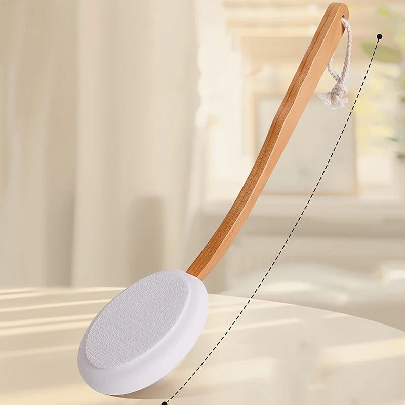 Long Handle Lotion Applicator & Body Brush – Back & Sunscreen Lotion Applicator Brush Axl
