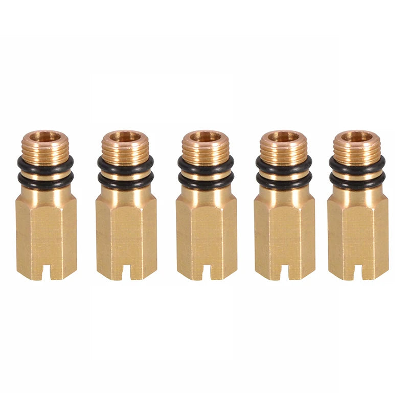 M10 Brass Faucet Inlet Blanking Plug with Rubber Washers Plumbing Blanking Plug Axl 5pcs