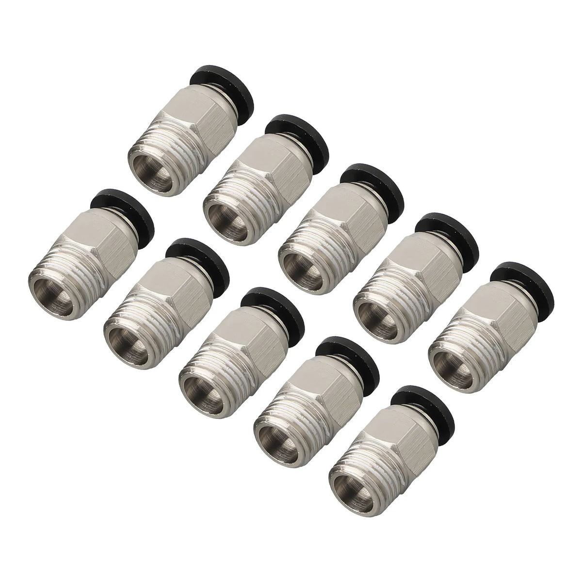 PC4-M10 Pneumatic Push-In Fitting 10 Pack | 3D Printer PTFE Pneumatic Fitting Axl