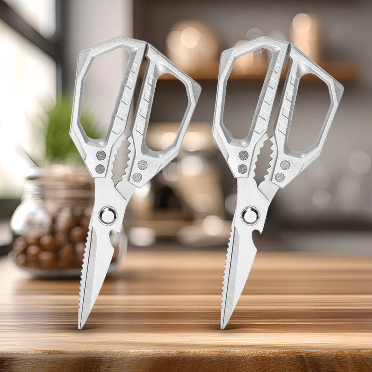 Heavy Duty Stainless Steel Kitchen Shears | Meat Scissors Kitchen Shears Axl 2pcs C