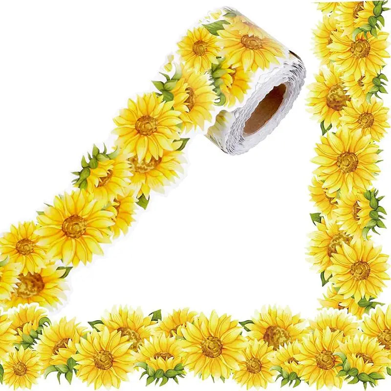 10-Color 60 Ft Self-Stick Floral Bulletin Board Border Trim Bulletin Board Border Axl A4