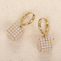 Huitan Pearl Drop Earrings – Elegant Women's Fashion Jewellery Pearl Drop Earrings Axl E5631