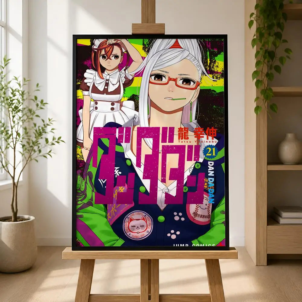 Dandadan Manga Poster – Waterproof Self-Adhesive Wall Art Anime Wall Poster Axl