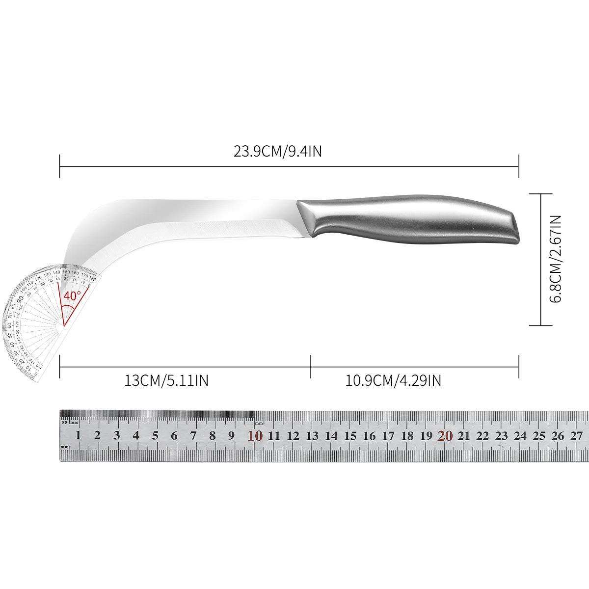 Stainless Steel Pineapple & Sugar Cane Peeler Paring Knife Kitchen Paring Knife Axl