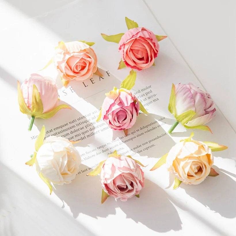 Silk Rose Artificial Flowers 5 or 20 Pcs – Wedding & Home Decor Artificial Silk Flowers Axl