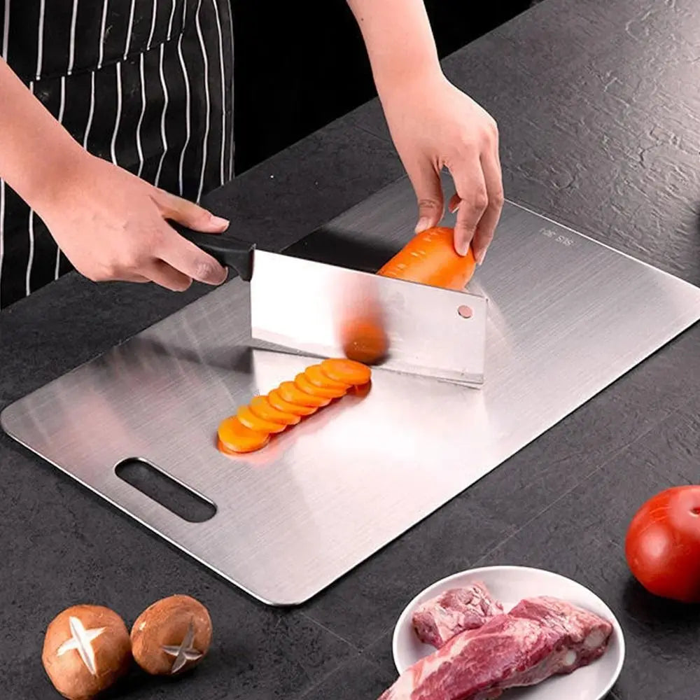 316 Stainless Steel Cutting Board – Antibacterial Kitchen Chopping Stainless Steel Cutting Board Axl