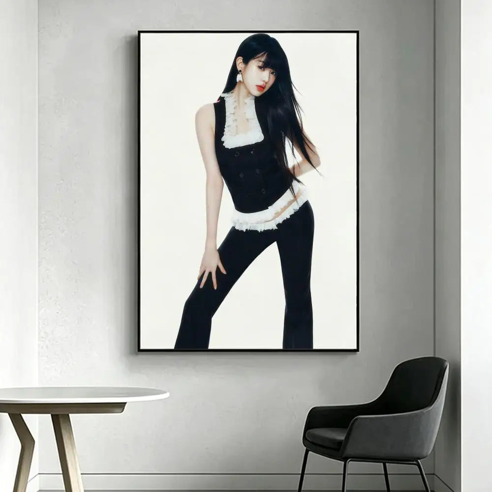 Wonyoung Kpop HD Poster – Waterproof Sticky Wall Art Decor Wall Art Poster Axl White4 15X20cmNoframe