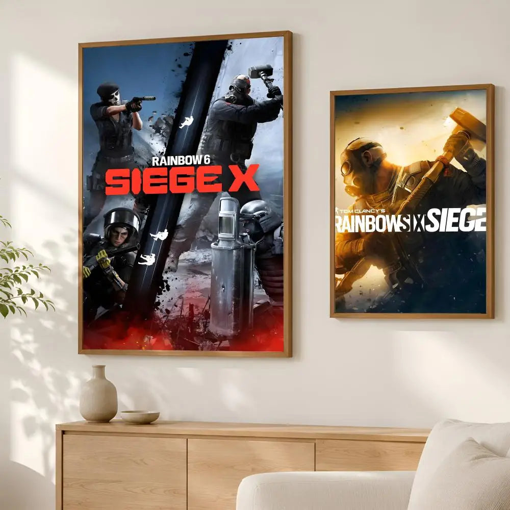 Rainbow Six HD PVC Self-Stick Wall Poster – Waterproof Décor Wall Art Poster Axl