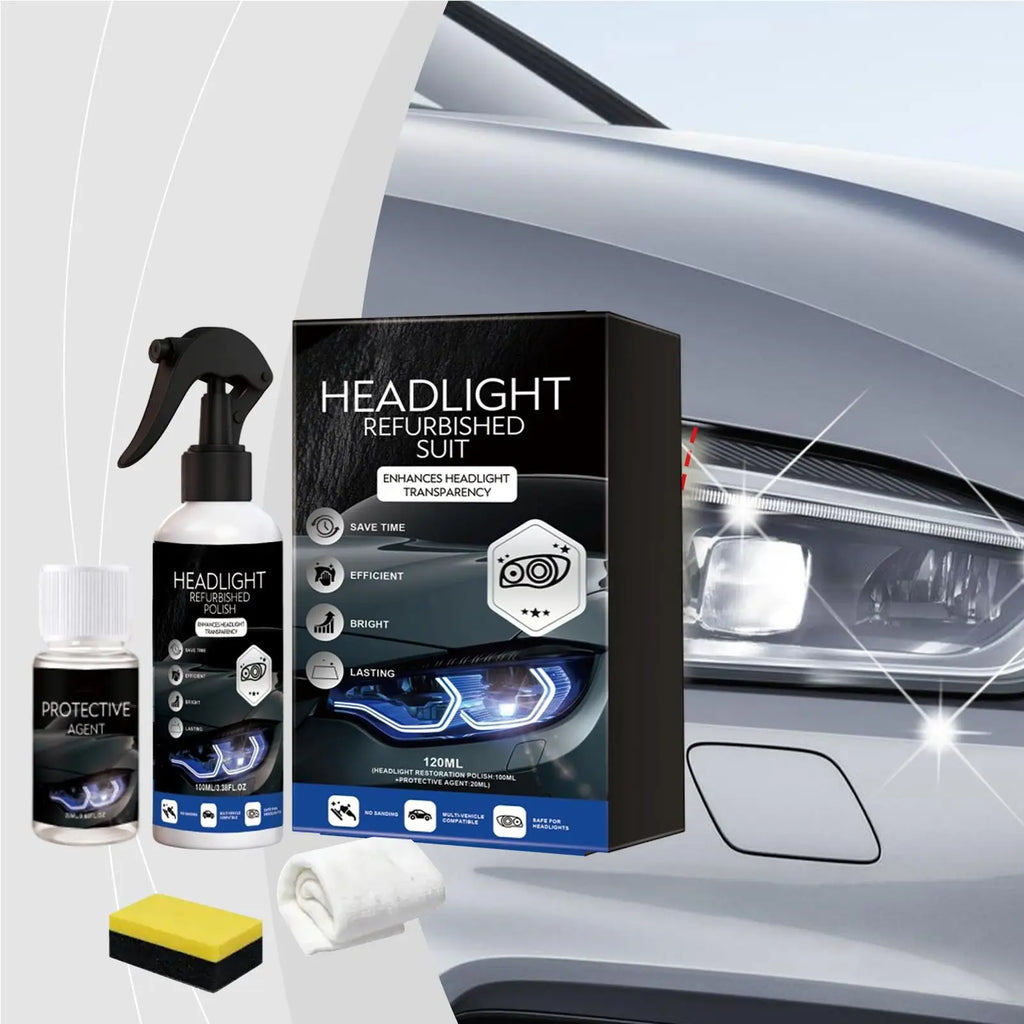 Car Headlight Restoration Kit – Remove Oxidation & Polish Headlight Restoration Kit Axl