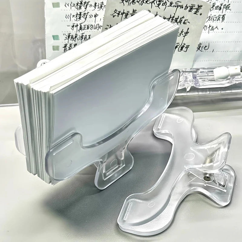 Frosted Transparent Book Page Holder Clip & Desk Memo Clip Book Page Holder Axl